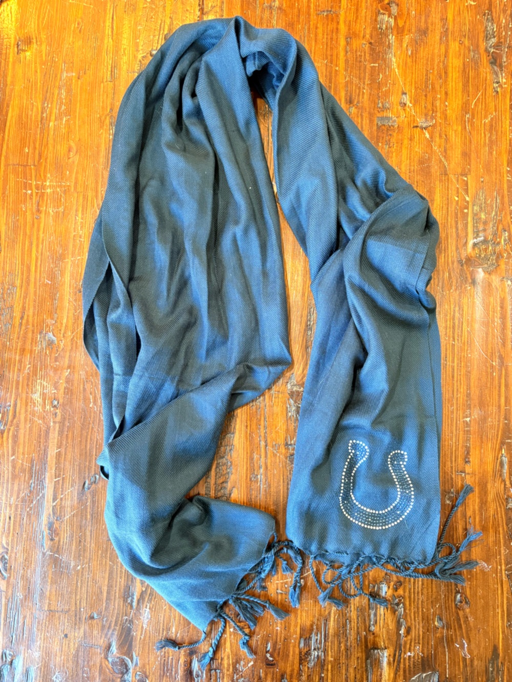 Women’s scarf Indianapolis Colts Dark blue Scarf with Stud Embellishment